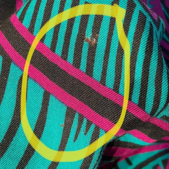 Vintage ‘Agatha Brown’ Italian Wool Vibrant Tribal Print Maxi Skirt Size 4 - Picture 10 of 11